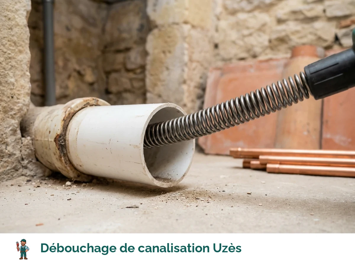 Débouchage de canalisation à Uzès