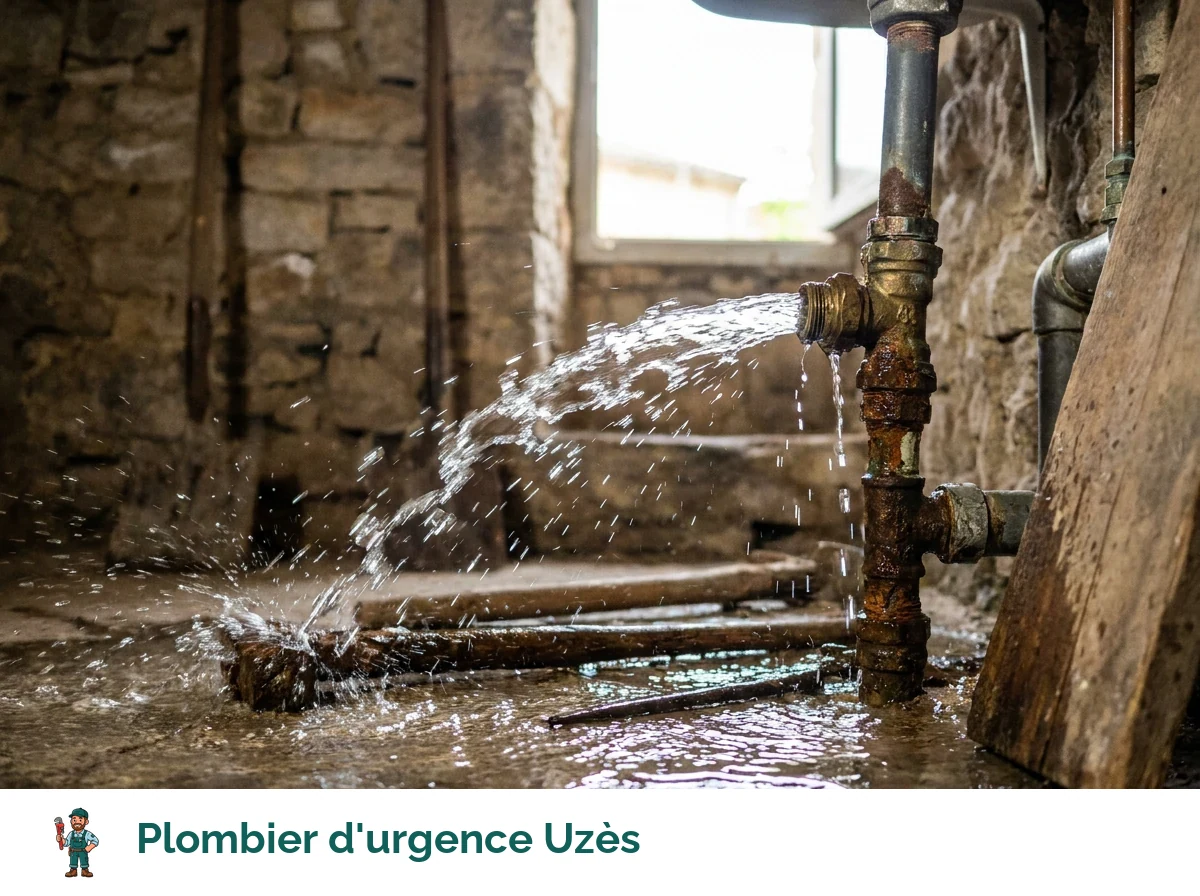 Plombier d'urgence à Uzès