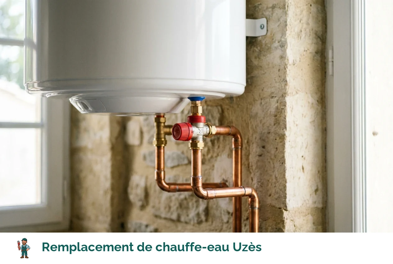 Remplacement de chauffe-eau à Uzès