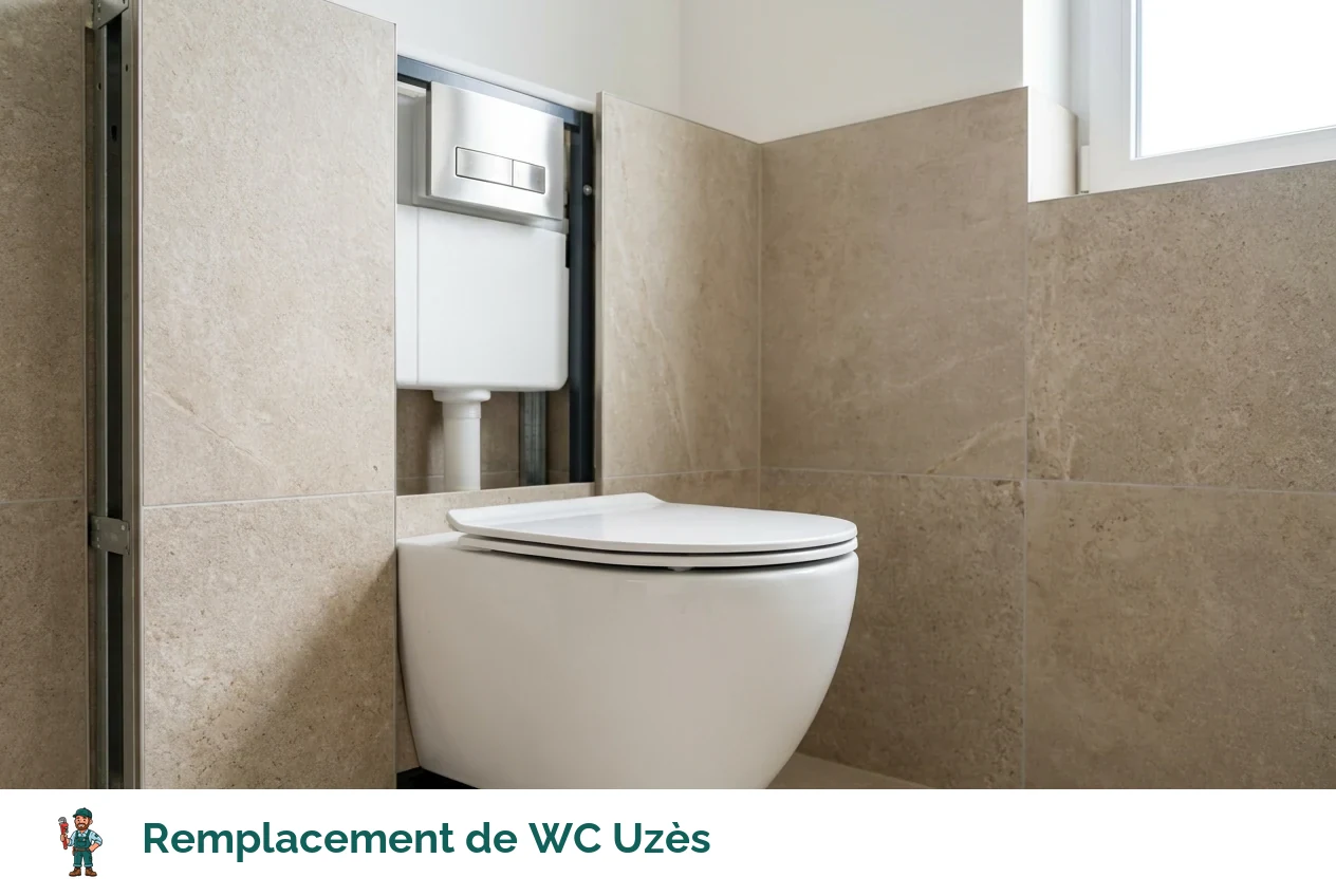 Remplacement de WC à Uzès
