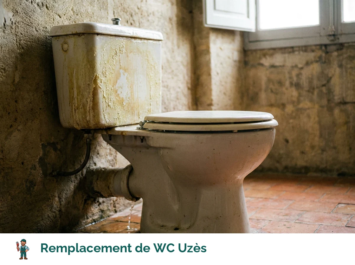 Remplacement de WC à Uzès