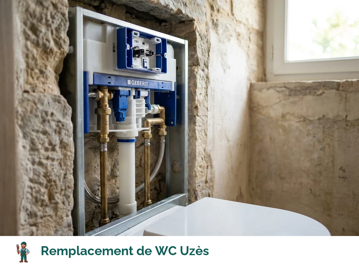 Remplacement de WC à Uzès