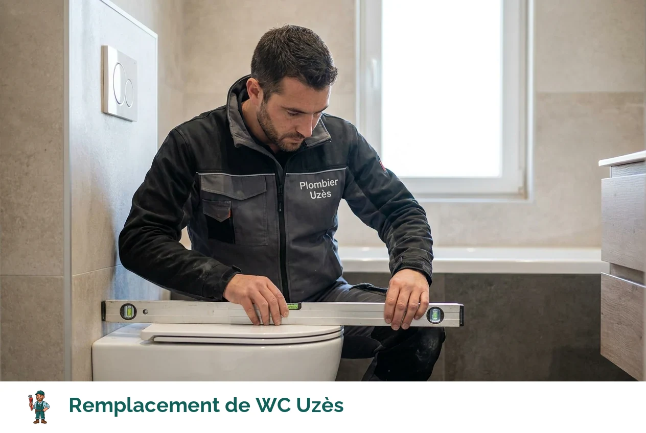 Remplacement de WC à Uzès